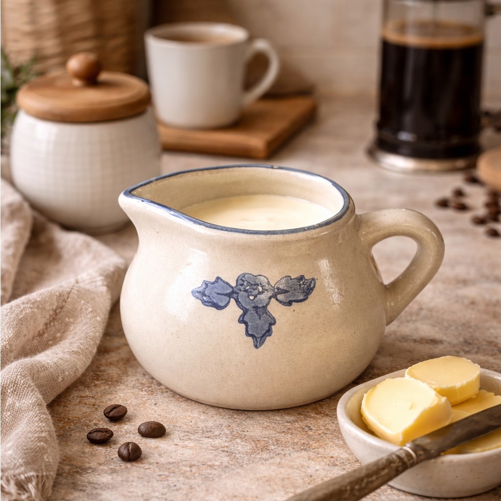 Pfaltzgraff Yorktowne Ceramic Wide Serveware Creamer‎ Pitcher Gravy Boat